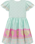 Vestido Junino Encantador em Malha Power e Nylon 97815 Kukiê Infantil Menina