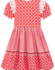 Vestido Junino Maça Do Amor em Malha Power e Nylon Kukiê 97821 Kukiê Infantil Menina