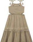 Vestido Midi em Viscose Lírio 88168 Infanti Infantil Menina