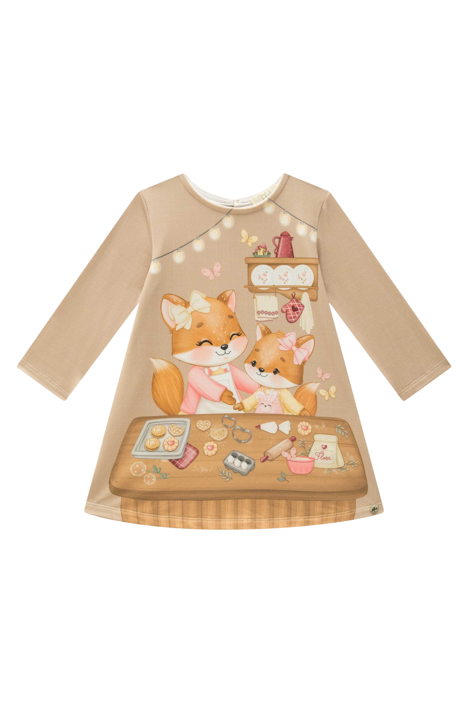 Vestido em Malha Comfy 89200 Infanti Bebê Menina