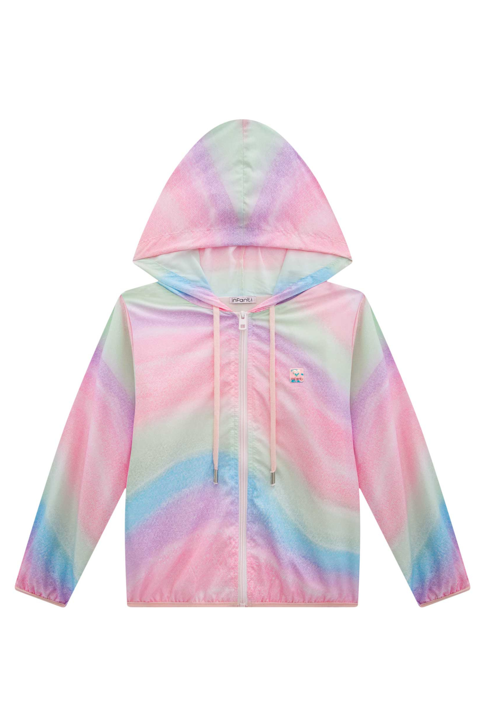 Jaqueta Corta Vento em Nylon 89668 Infanti Infantil Menina