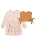 Vestido em Malha Comfy com Colete em Tricot 87538 Infanti Bebê Menina