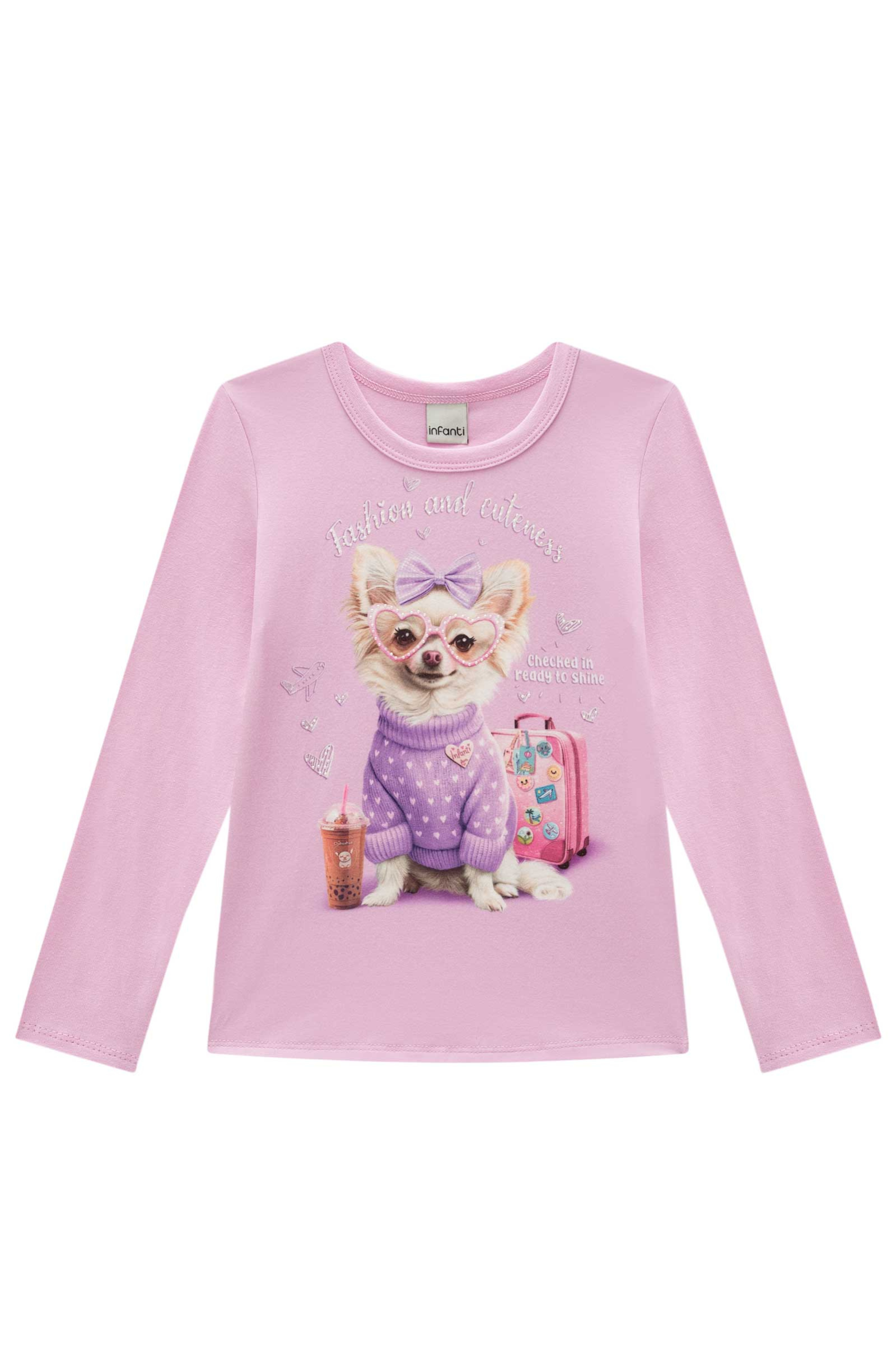 Blusa em Cotton 89670 Infanti Infantil Menina