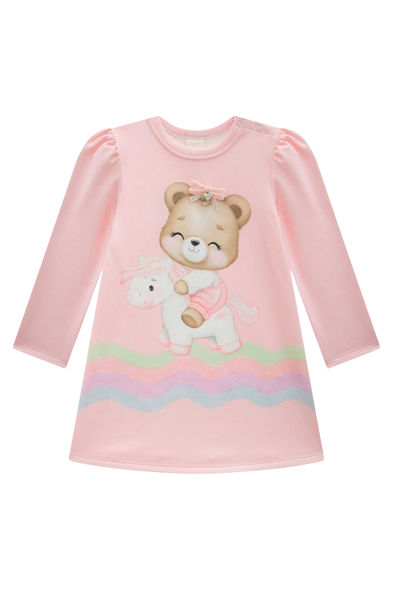 Vestido em Termoskin Peluciado 89244 Infanti Bebê Menina