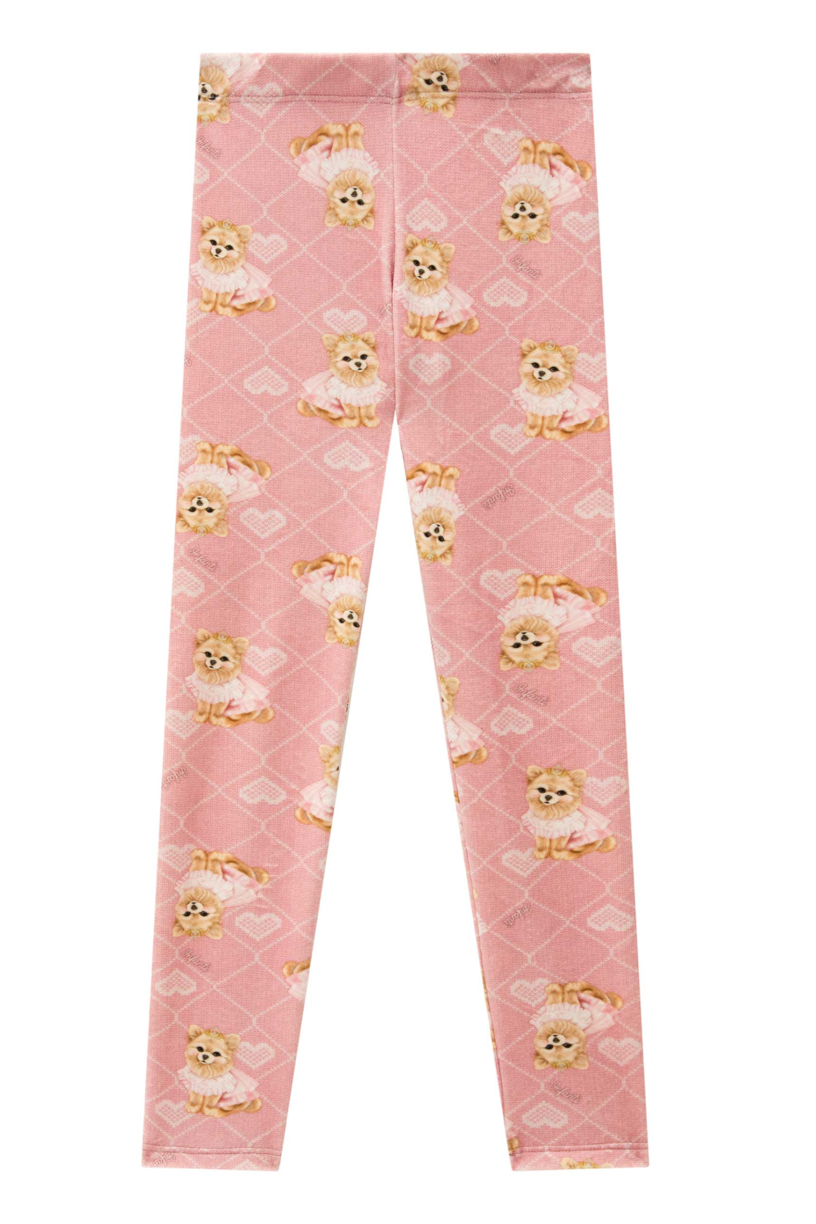 Calça Legging em Fleece Luxo 89672 Infanti Infantil Menina