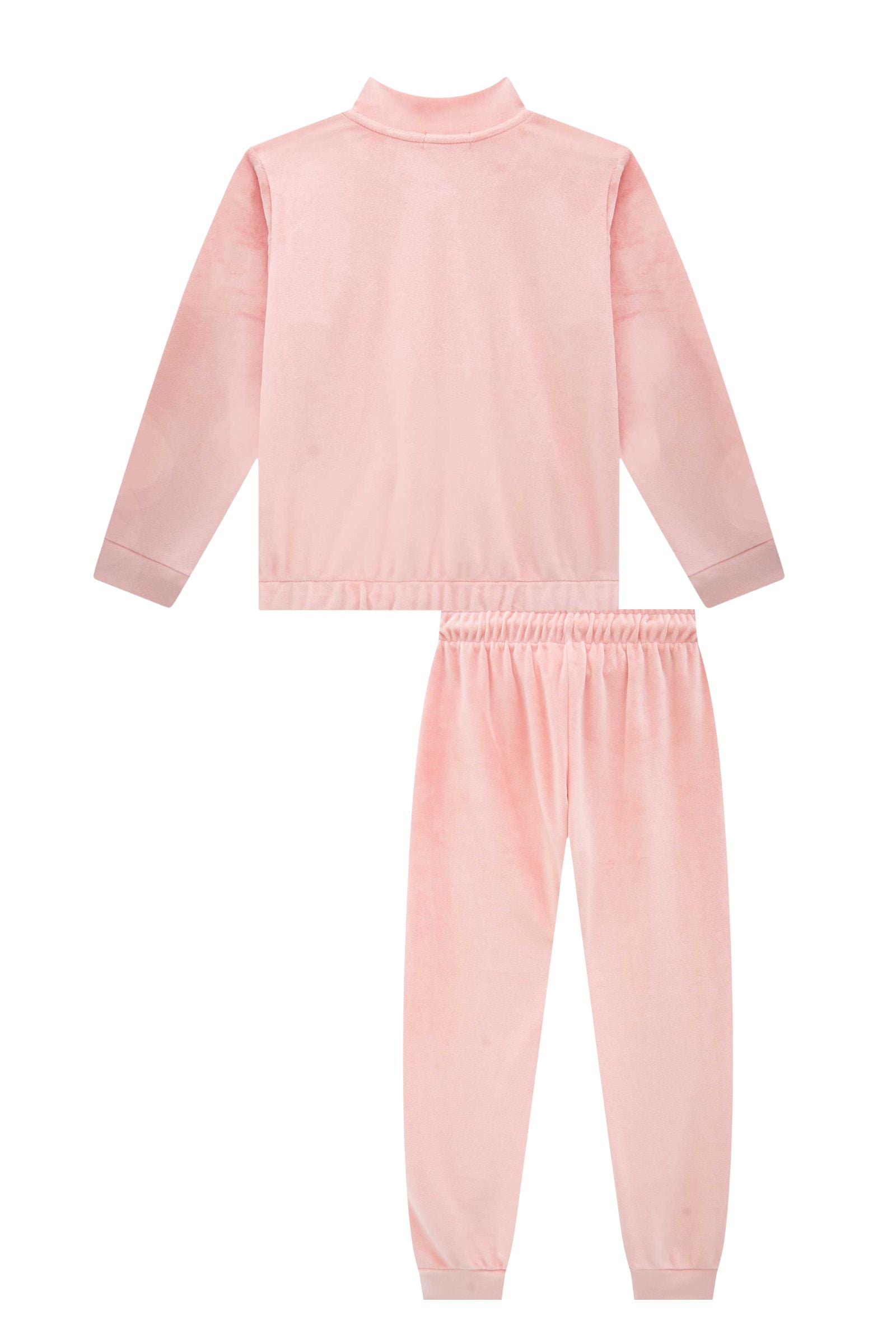 Conjunto de Jaqueta e Calça Jogger em Veludo com Elastano 92577 Infanti Infantil Menina