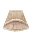 Saia em Tule Plissado Poá. Com Shorts Embutido 91891 Infanti Infantil Menina