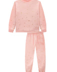 Conjunto de Pijama de Blusão e Calça em Pelo Foil 91772 Infanti Infantil Menina