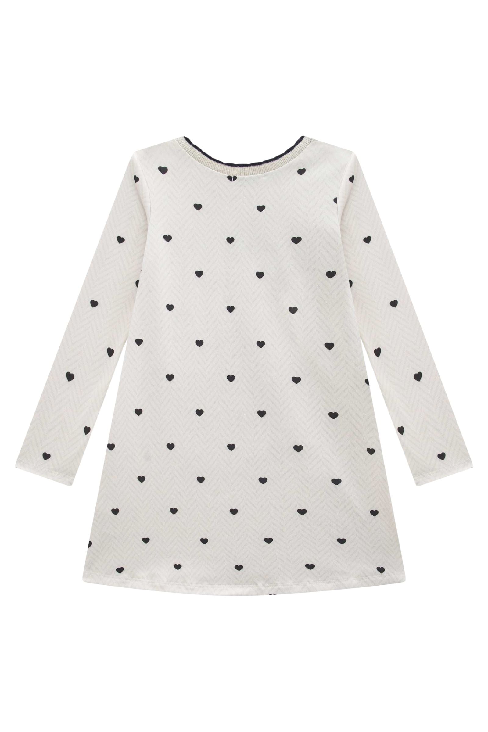 Vestido em Termoskin Peluciado 89212 Infanti Infantil Menina