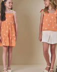 Vestido em Tricoline Bordado 86512 Infanti Infantil Menina