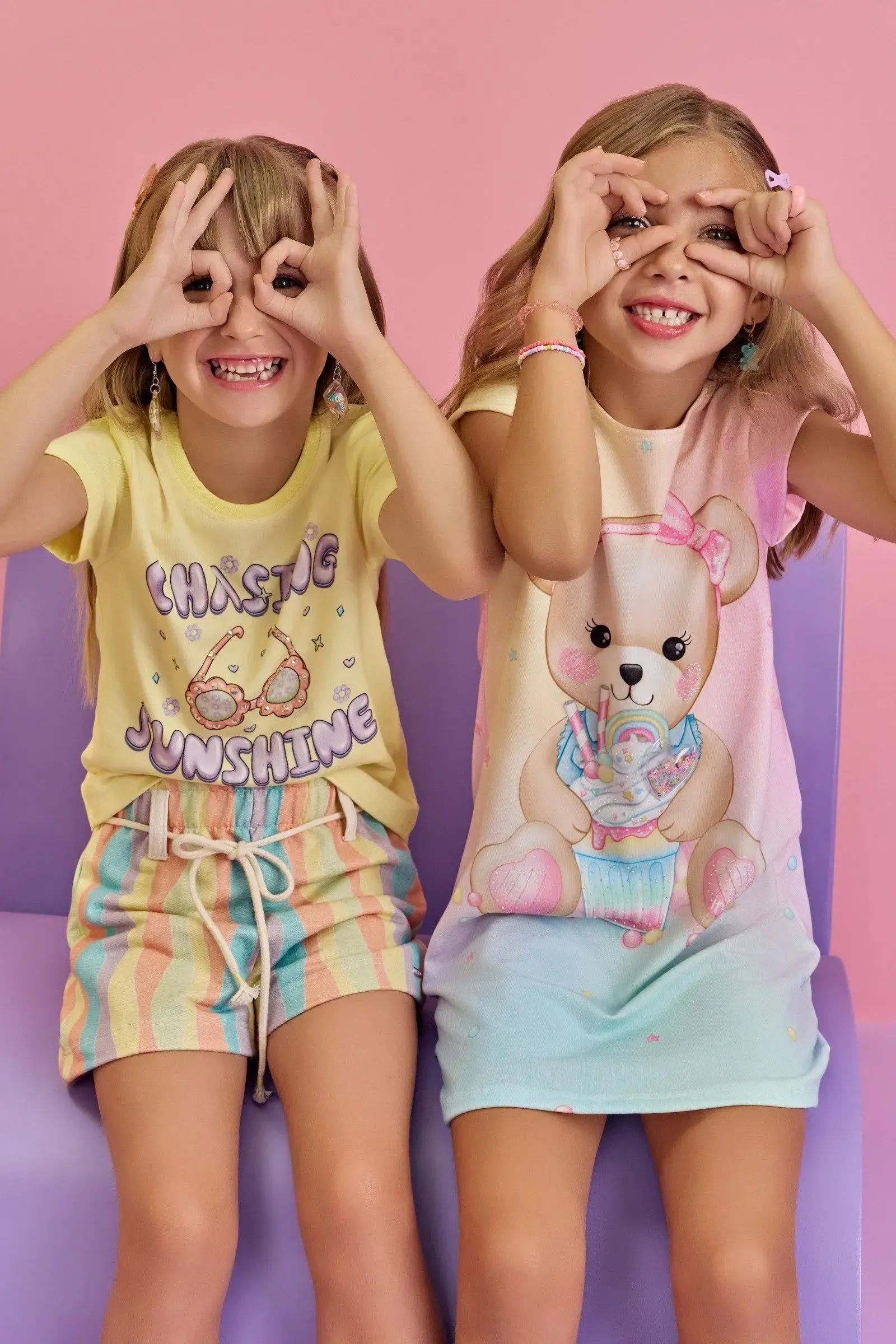 Vestido em Malha Power 86598 Infanti Infantil Menina