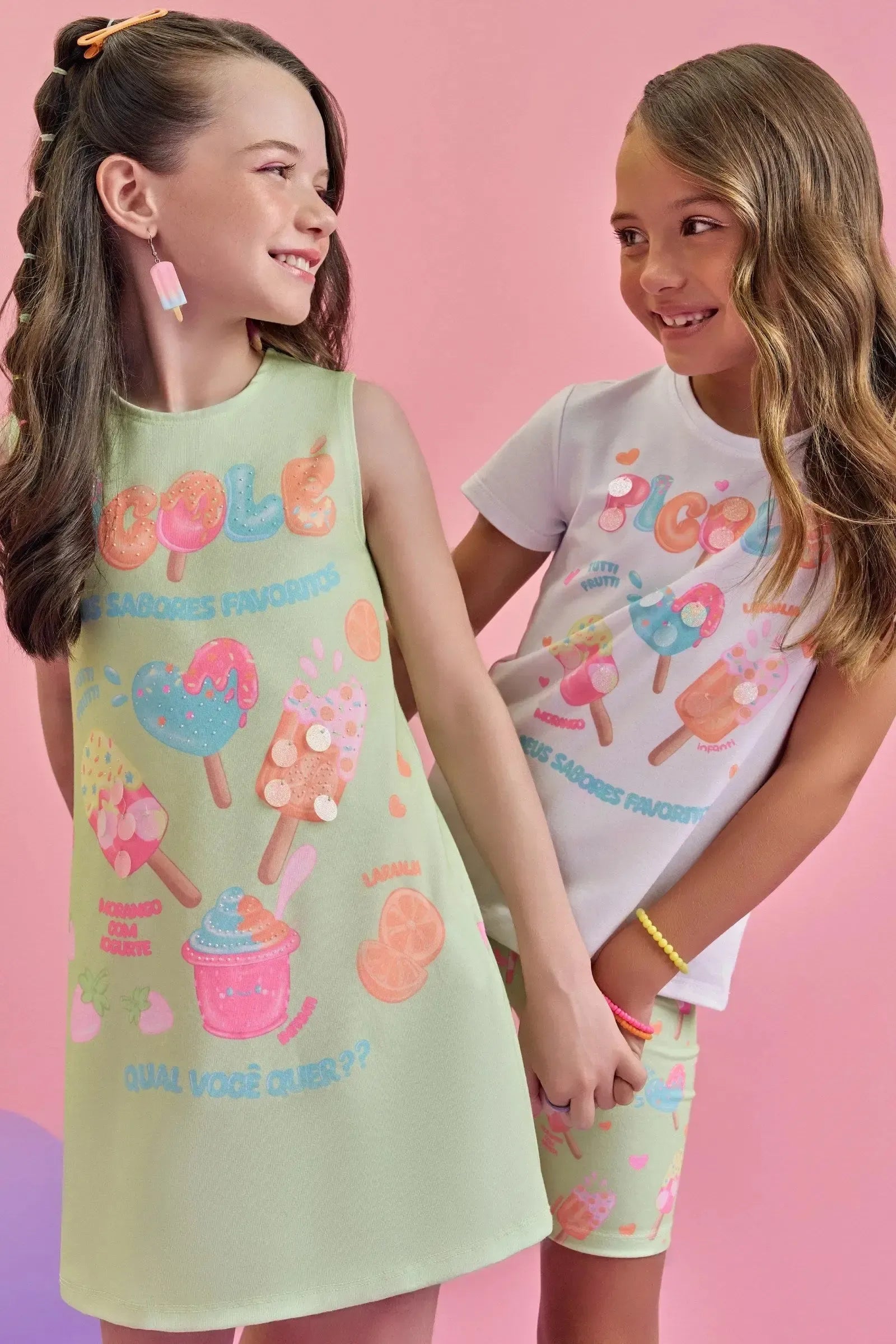 Vestido em Malha Power 88802 Infanti Infantil Menina