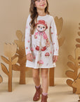 Vestido em Termoskin Peluciado 89160 Infanti Infantil Menina