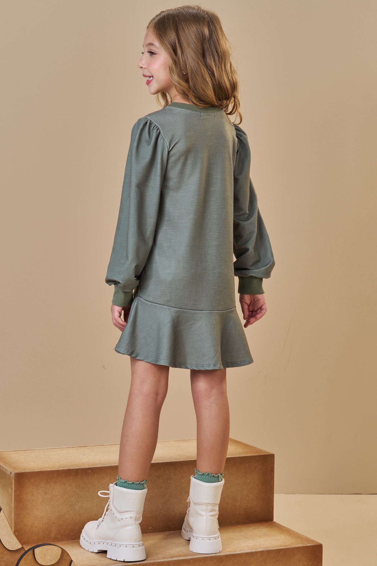 Vestido em Molecotton 89165 Infanti Infantil Menina