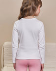 Blusa em Canelado Liz 89225 Infanti Infantil Menina