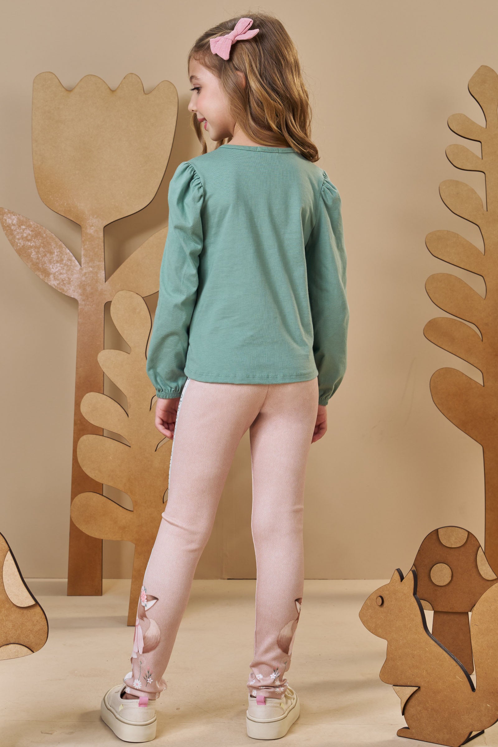 Calça Legging em Fly Tech 89408 Infanti Infantil Menina