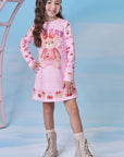 Vestido em Fly Tech 89567 Kukiê Infantil Menina