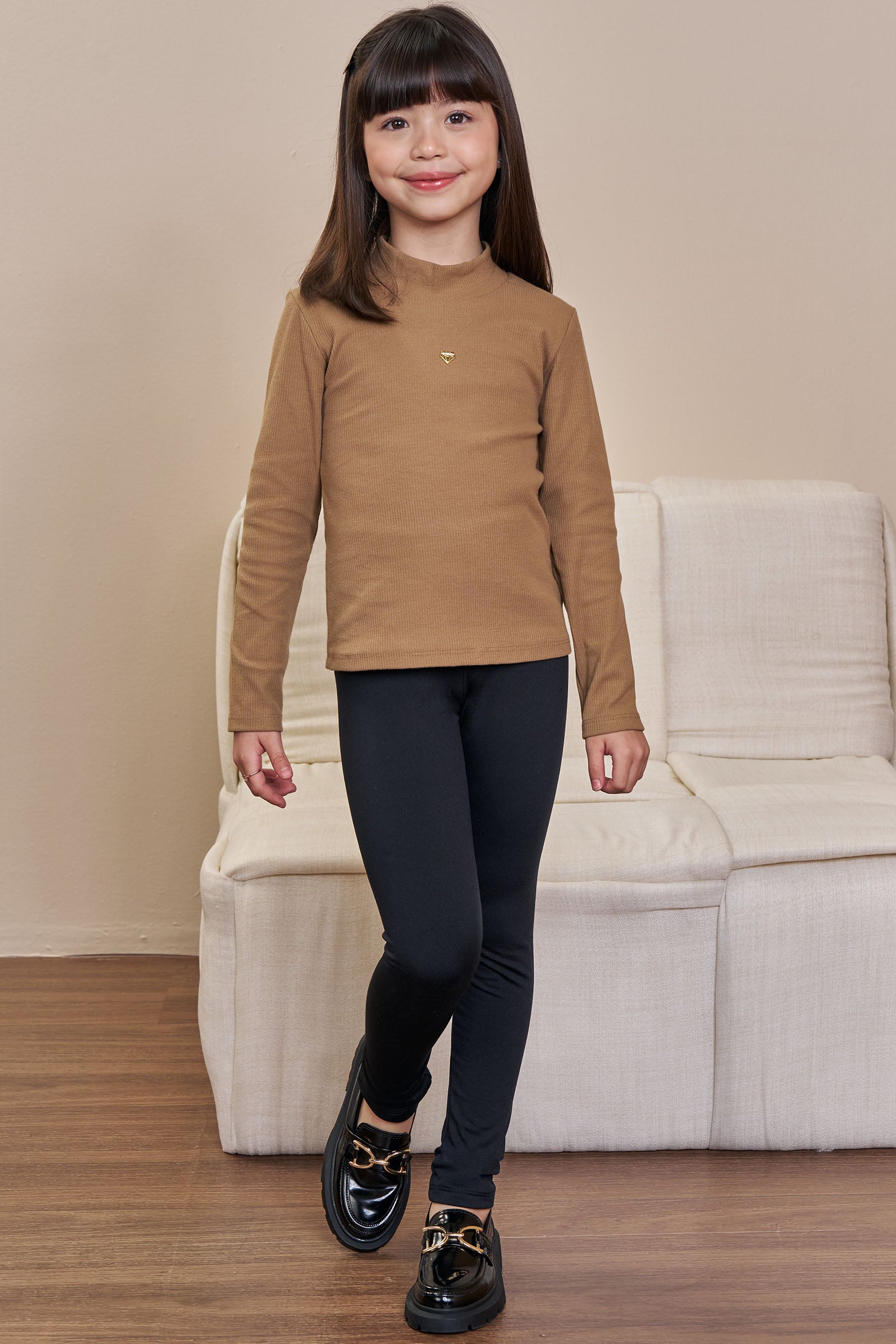 Blusa em Canelado Liz 92169 Infanti Infantil Menina