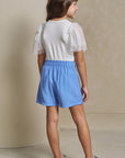 Conjunto de Blusa em Cotton e Tule e Shorts em Blend de Viscose 93231 Infanti Infantil Menina