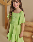 Vestido em Viscose 93273 Infanti Infantil Menina