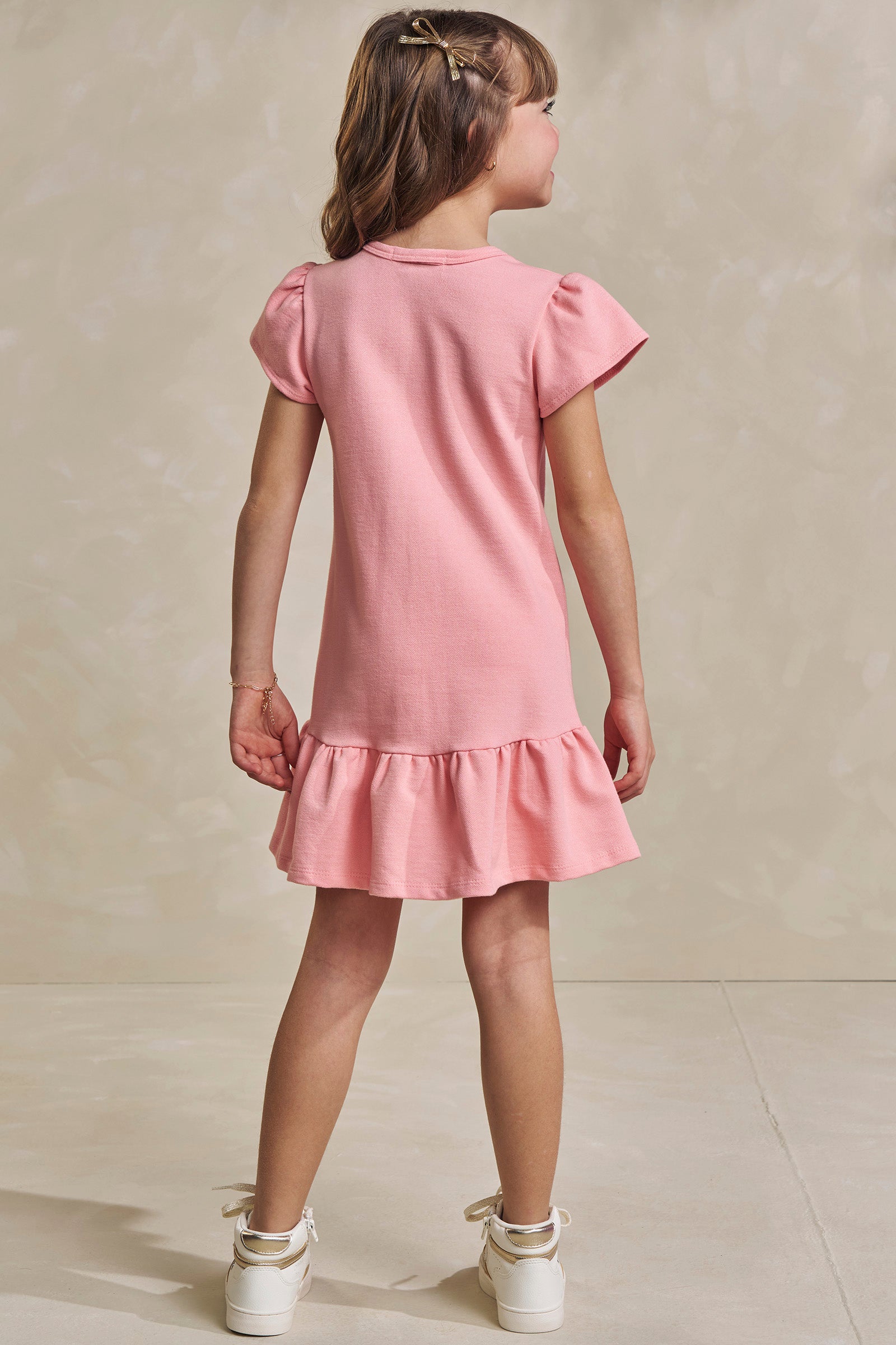 Vestido em Moletwill 93396 Infanti Infantil Menina