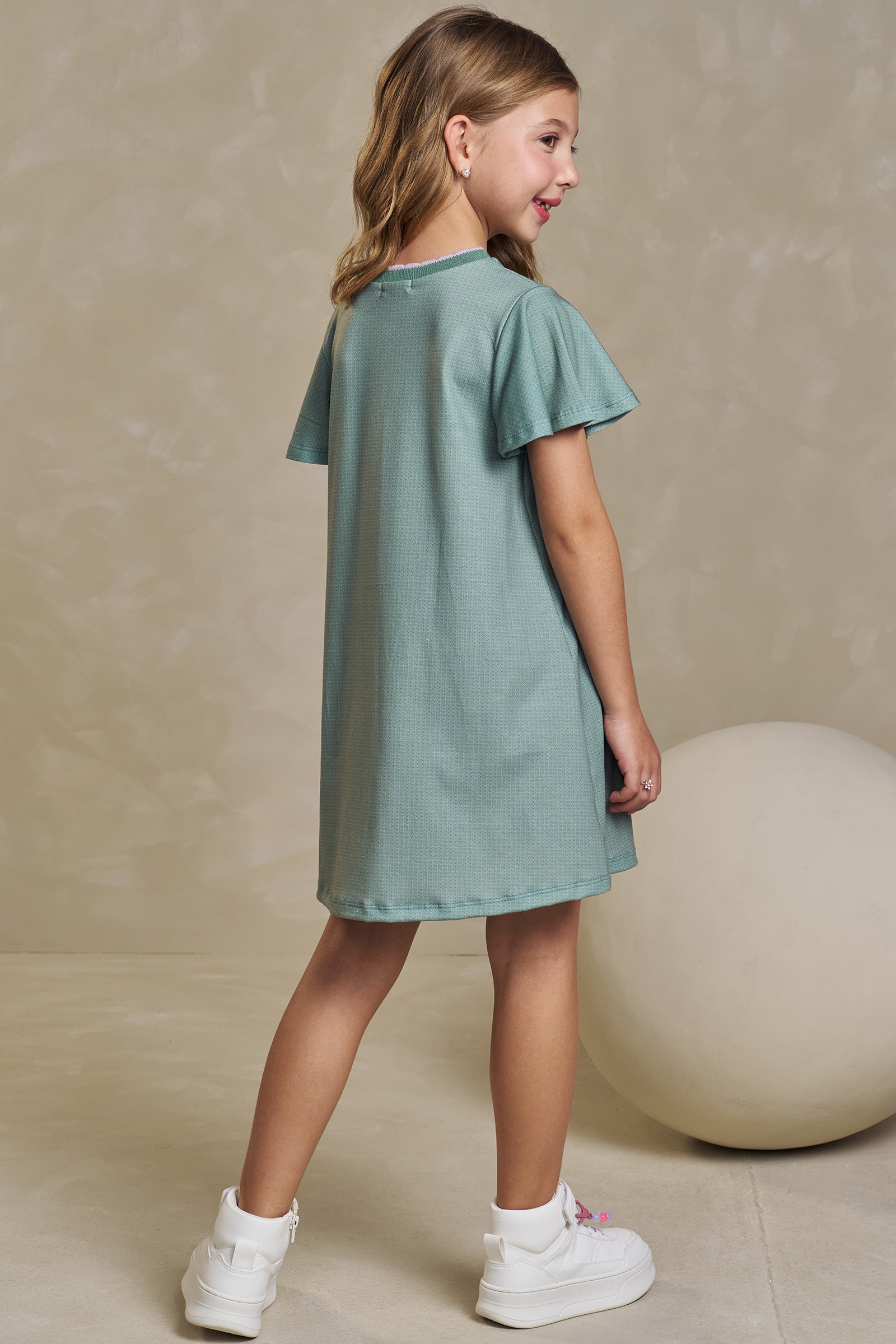 Vestido em Malha Fresh 93437 Infanti Infantil Menina