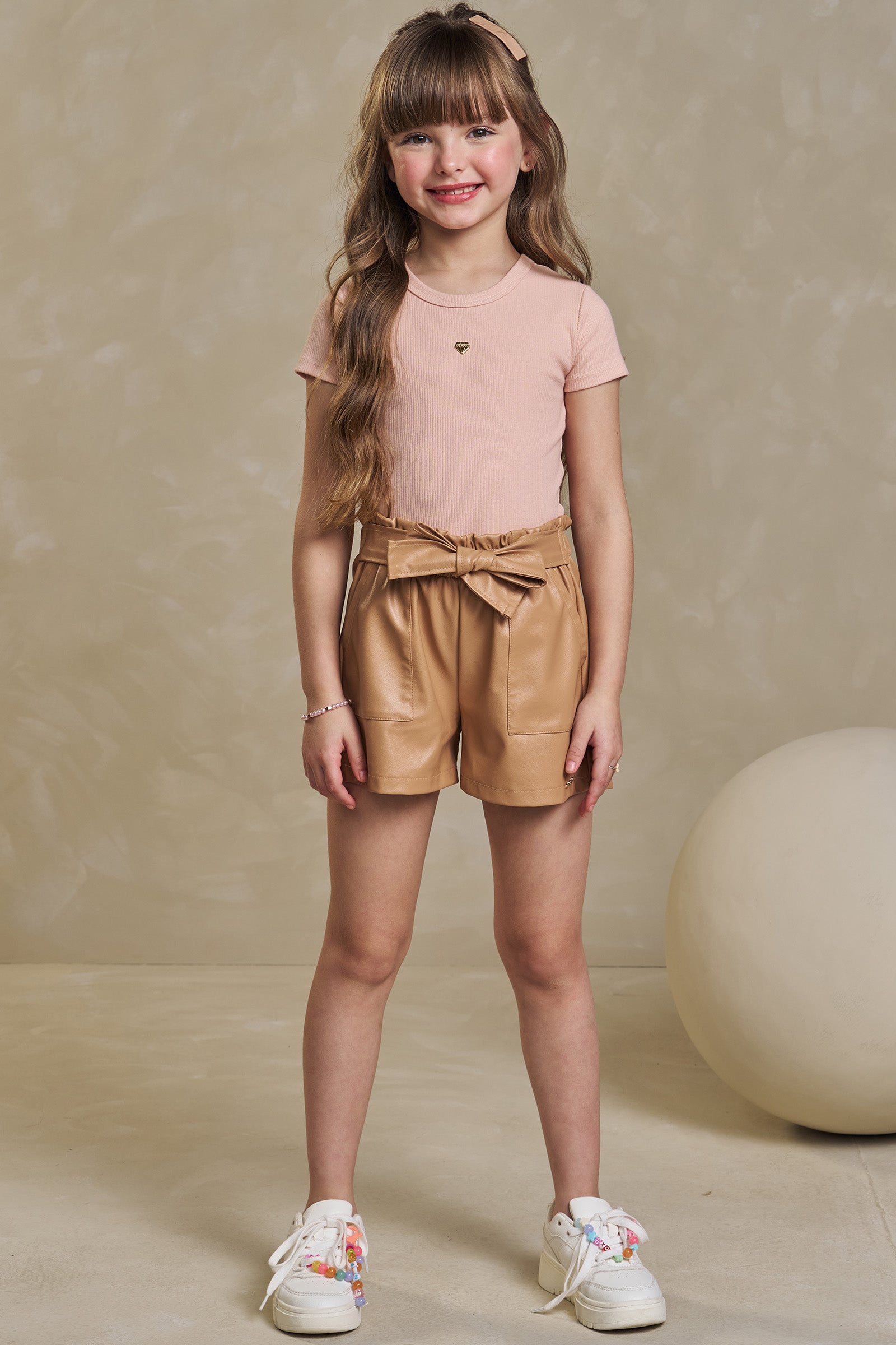 Blusa em Canelado Liz 93442 Infanti Infantil Menina