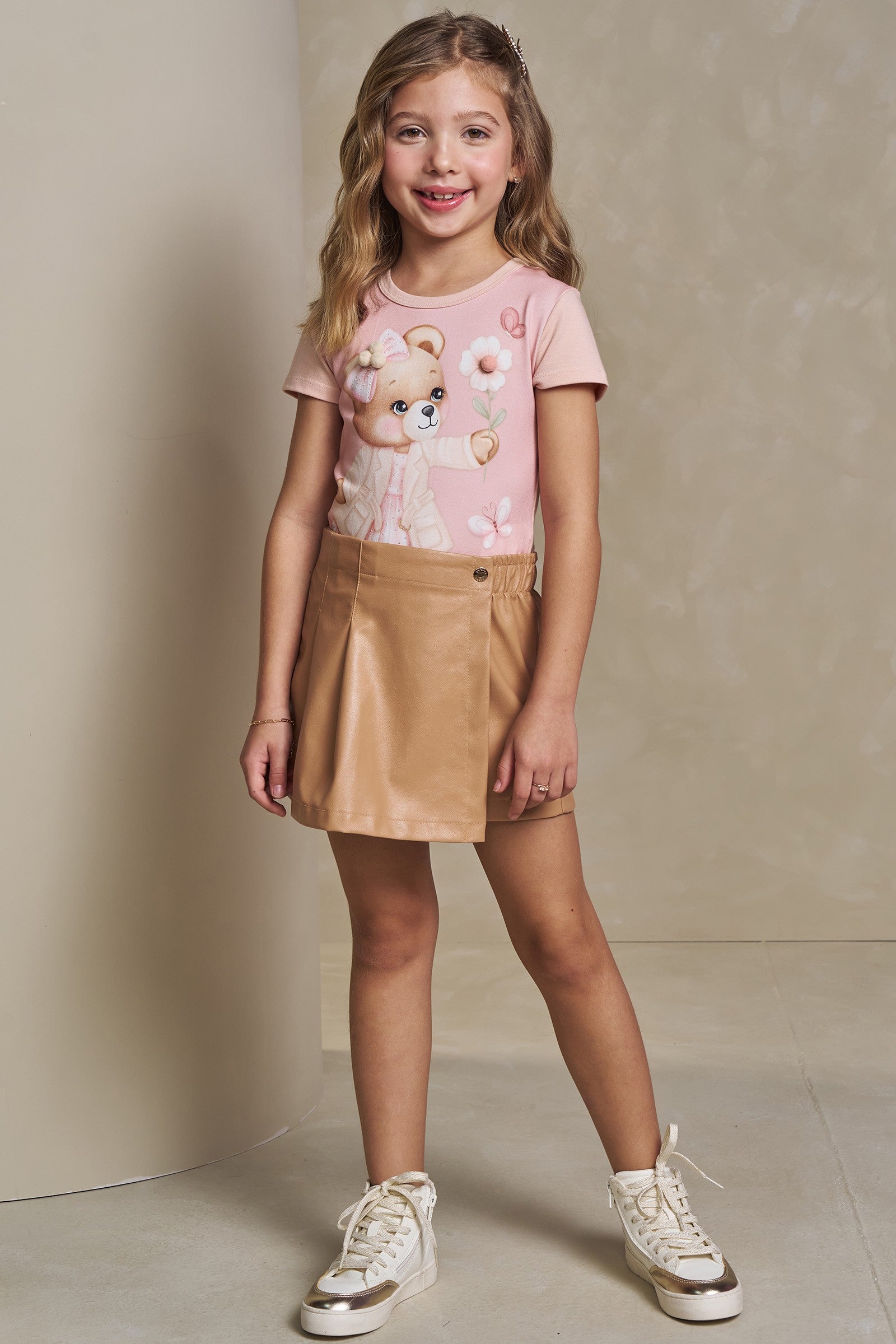 Blusa em Cotton 93460 Infanti Infantil Menina