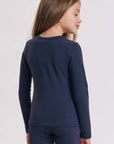 Blusa Manga Longa em Cotton 93609 Kukiê Infantil Menina