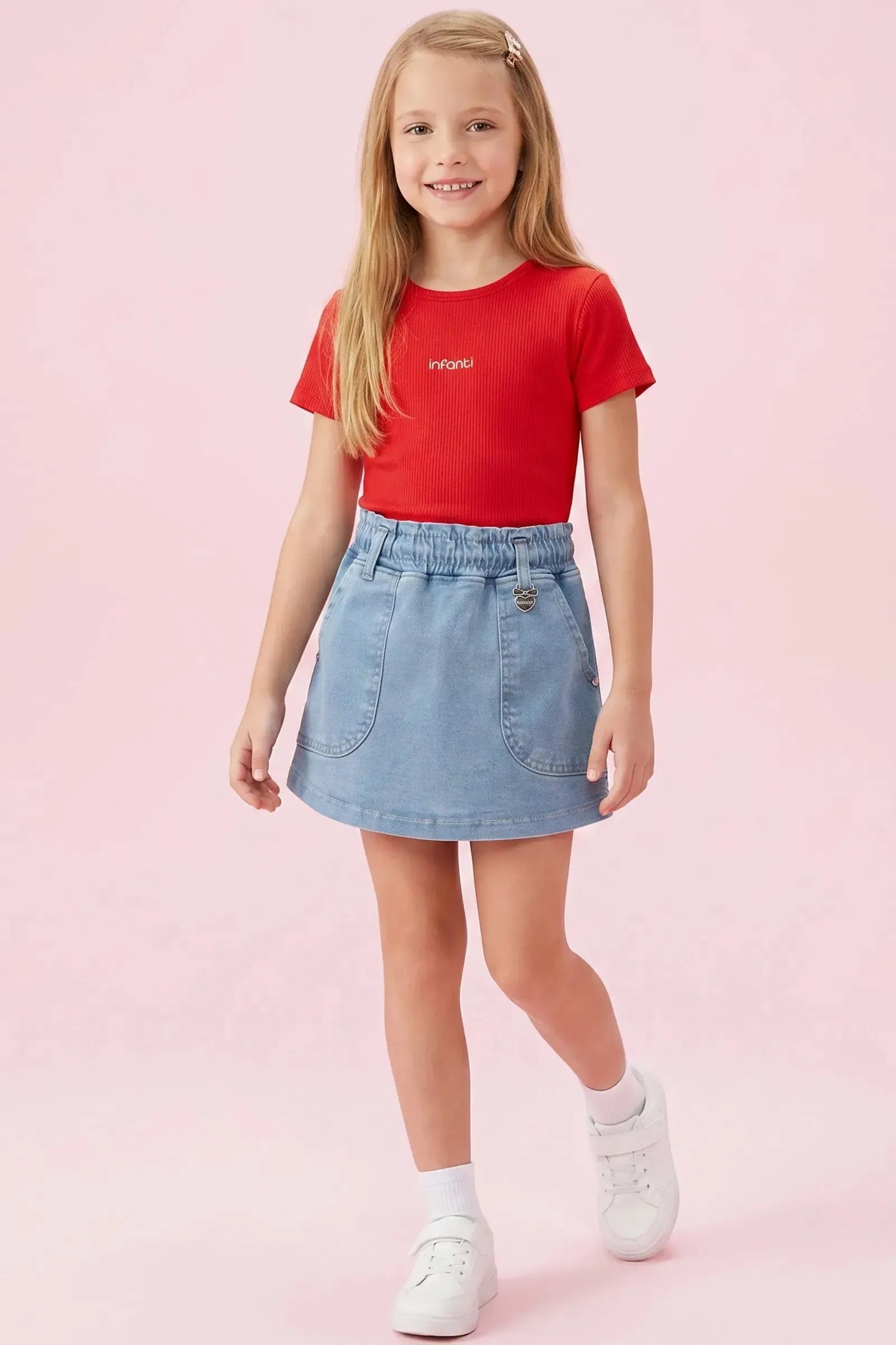 Blusa em Canelado Liz 94358 Infanti Infantil Menina