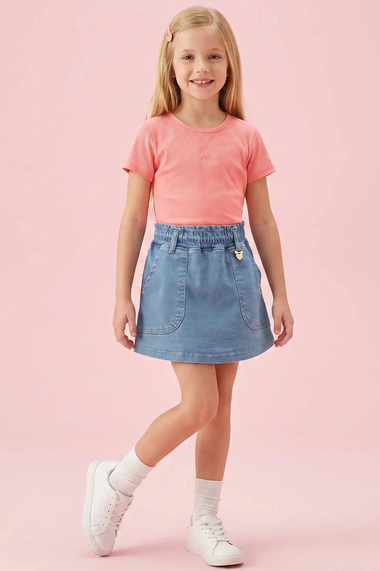 Blusa em Canelado Liz 94359 Infanti Infantil Menina
