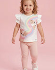 Calça Legging em Canelado Liz 94939 Infanti Bebê Menina