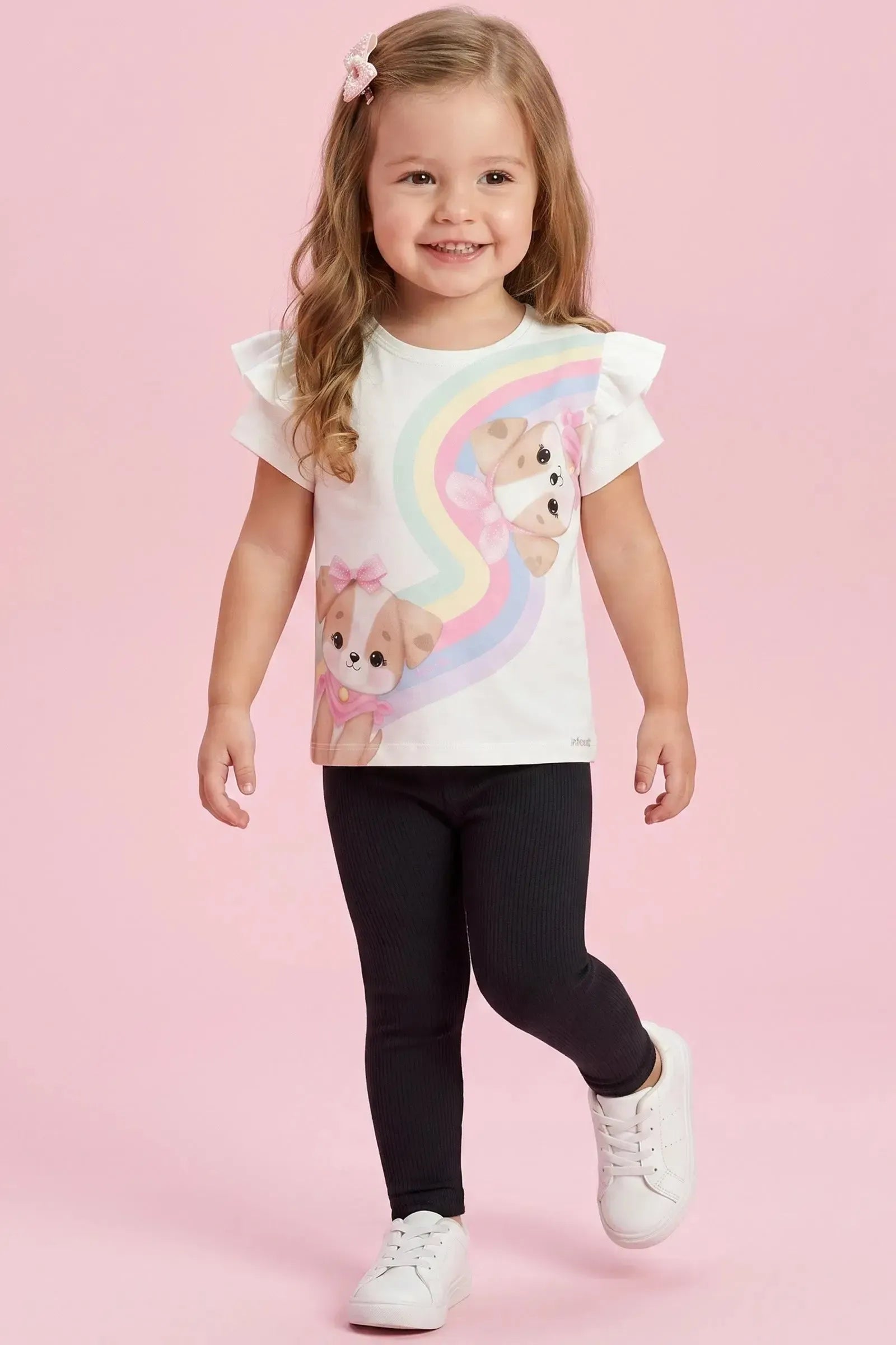 Calça Legging em Canelado Liz 94939 Infanti Bebê Menina