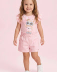 Shorts em Sarja com Elastano 95341 Infanti Infantil Menina