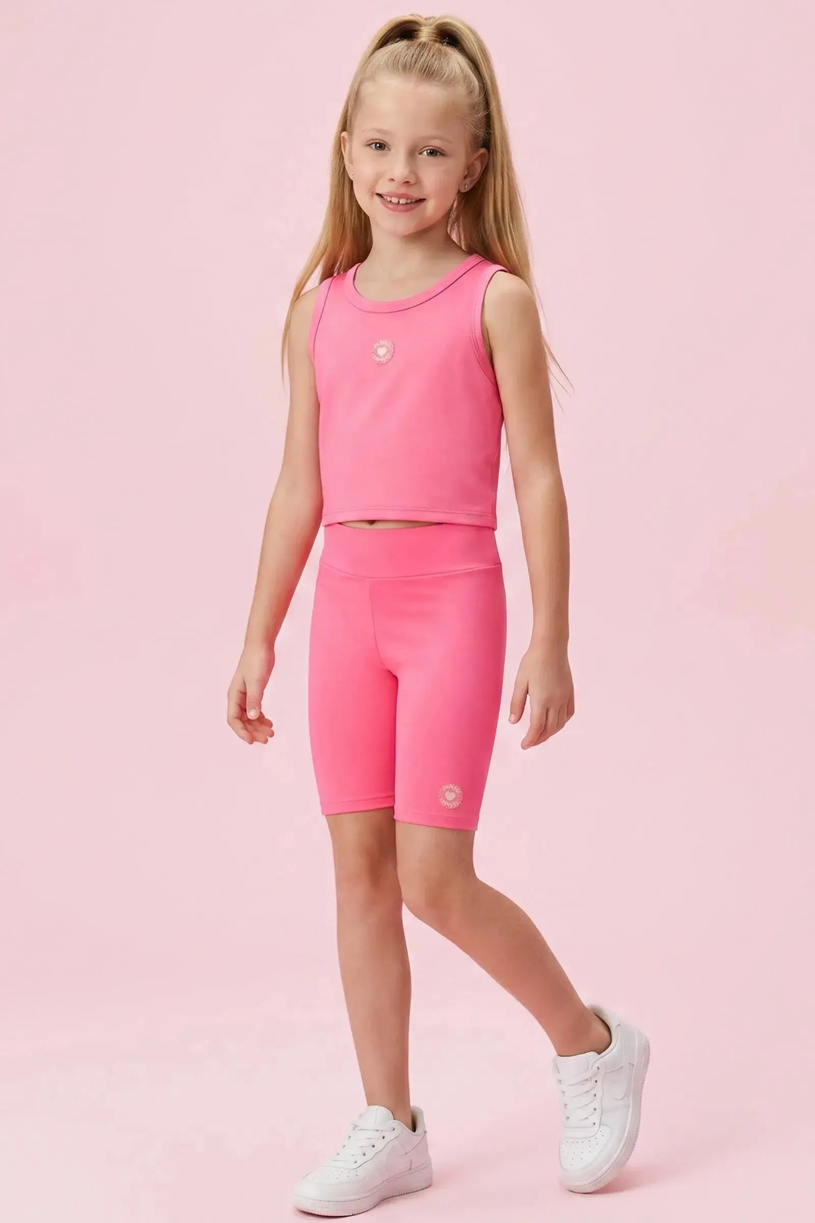 Bermuda Biker em Malha Poliamida UV 50+ 96265 Infanti Infantil Menina