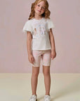 Bermuda Biker em Malha Power 95829 Infanti Infantil Menina
