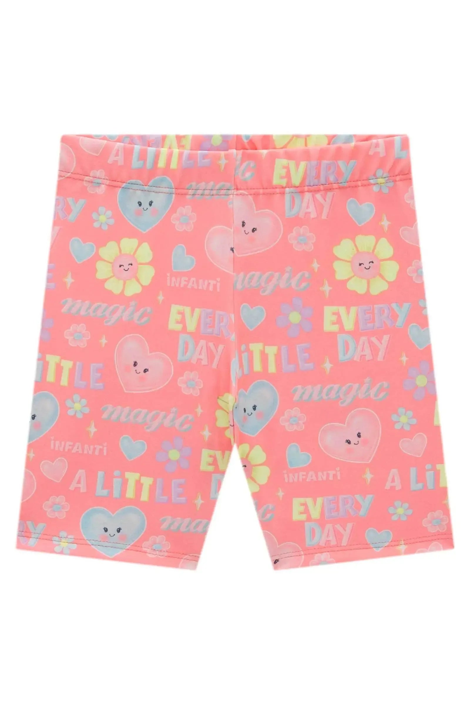 Bermuda Biker em Malha Power 98473 Infanti Infantil Menina
