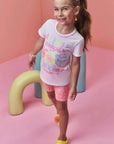 Bermuda Biker em Malha Power 98473 Infanti Infantil Menina