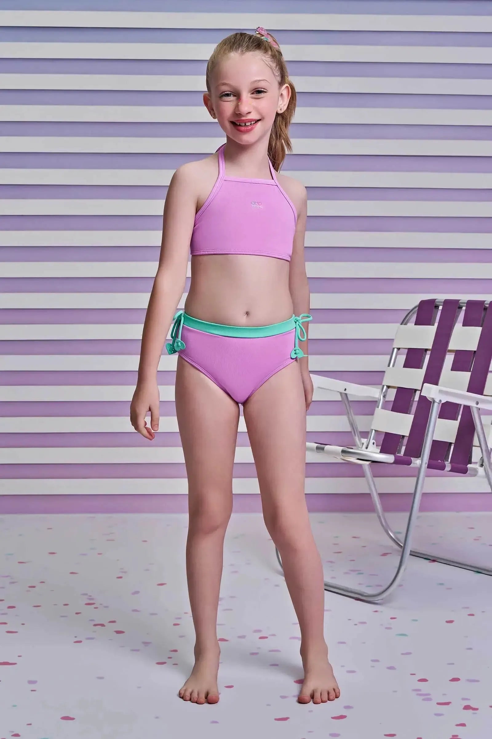 Biquíni em Malha Poliamida com Proteção UV 50+ 95248 Infanti Infantil Menina