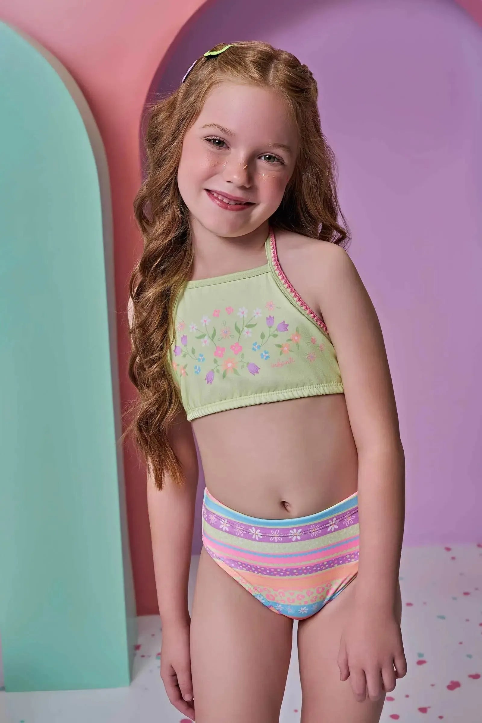 Biquíni em Malha UV Dry com Proteção UV 50+ 95933 Infanti Infantil Menina