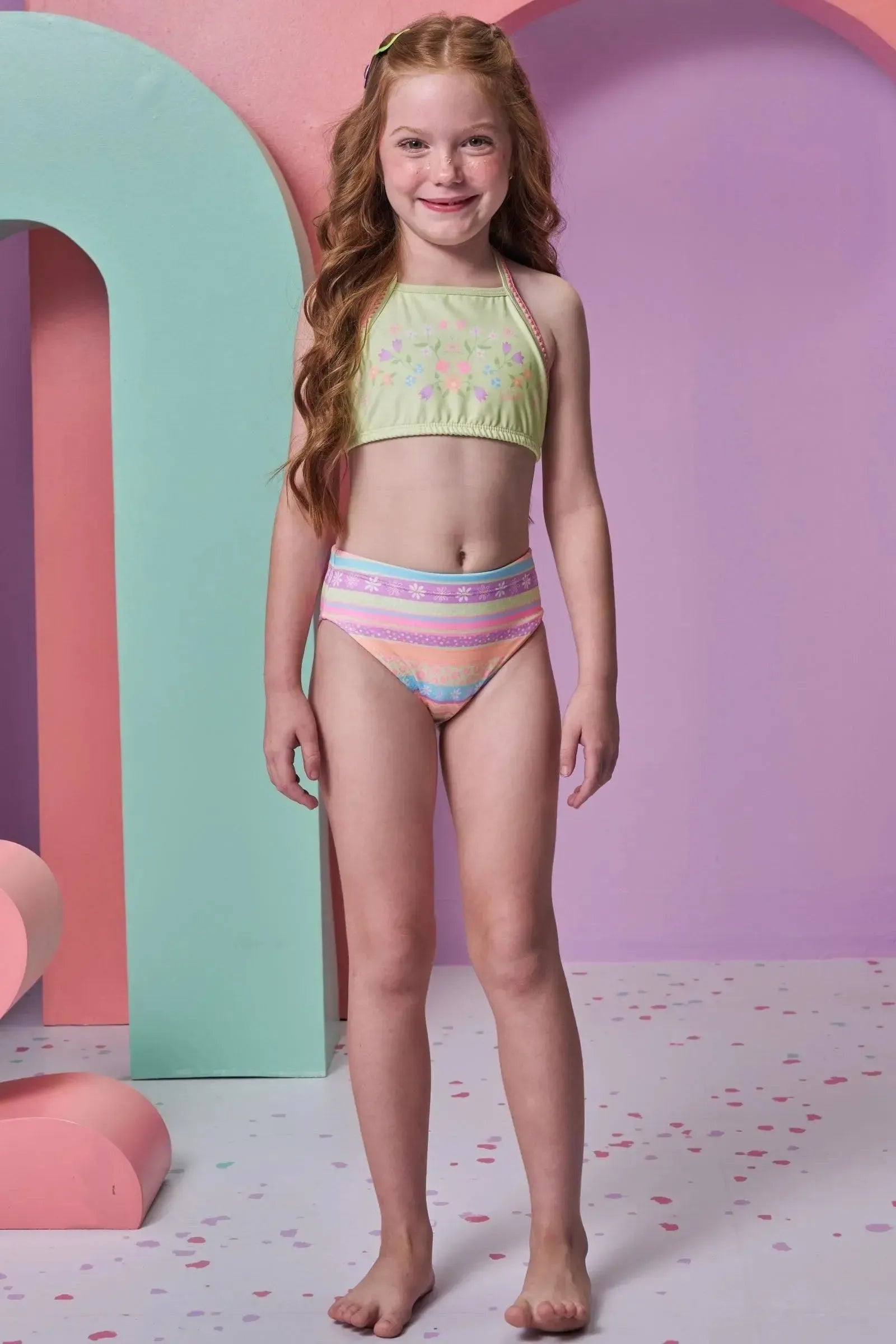 Biquíni em Malha UV Dry com Proteção UV 50+ 95933 Infanti Infantil Menina