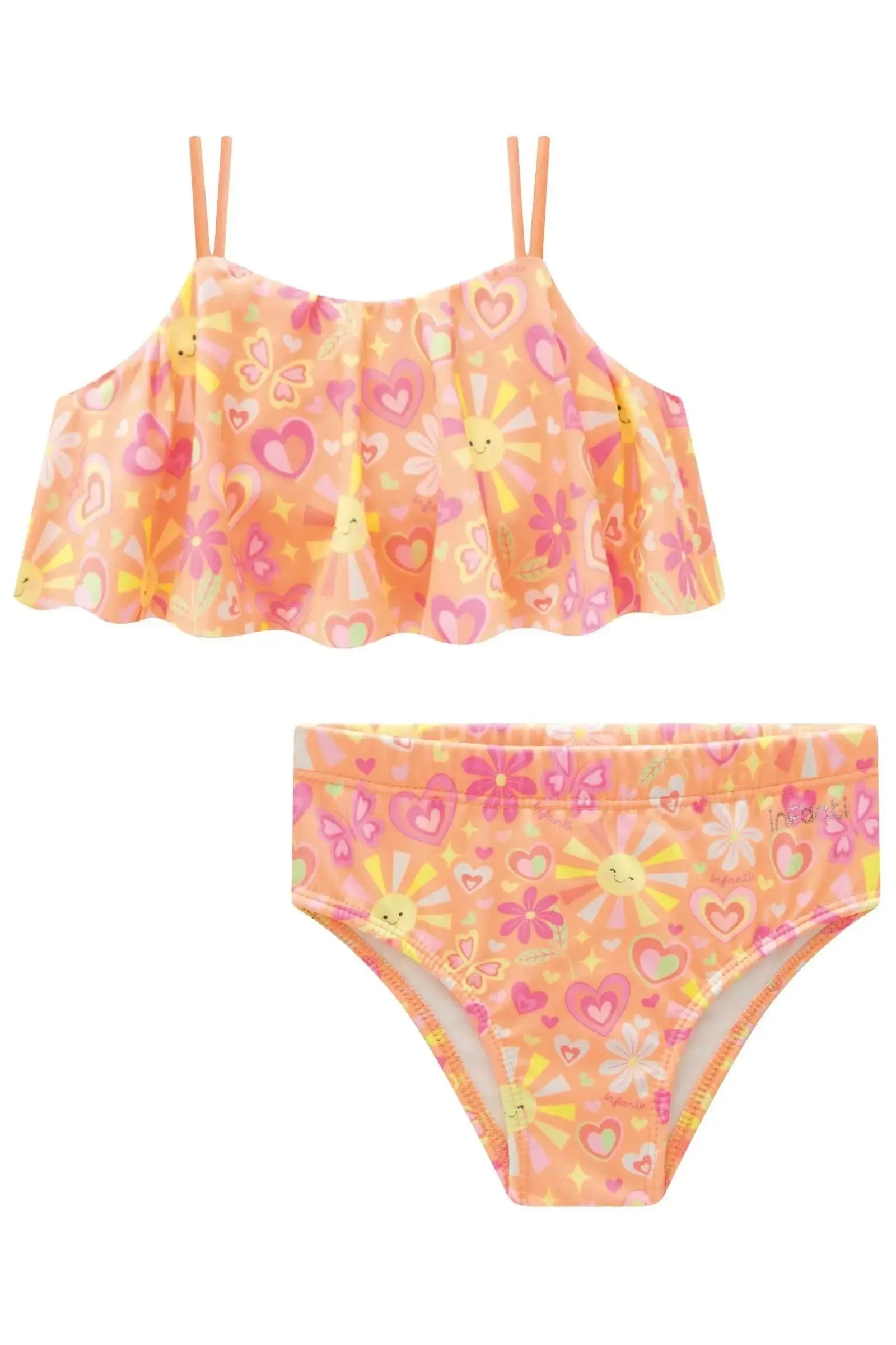 Biquíni em Malha UV Dry com Proteção UV 50+ 96608 Infanti Infantil Menina