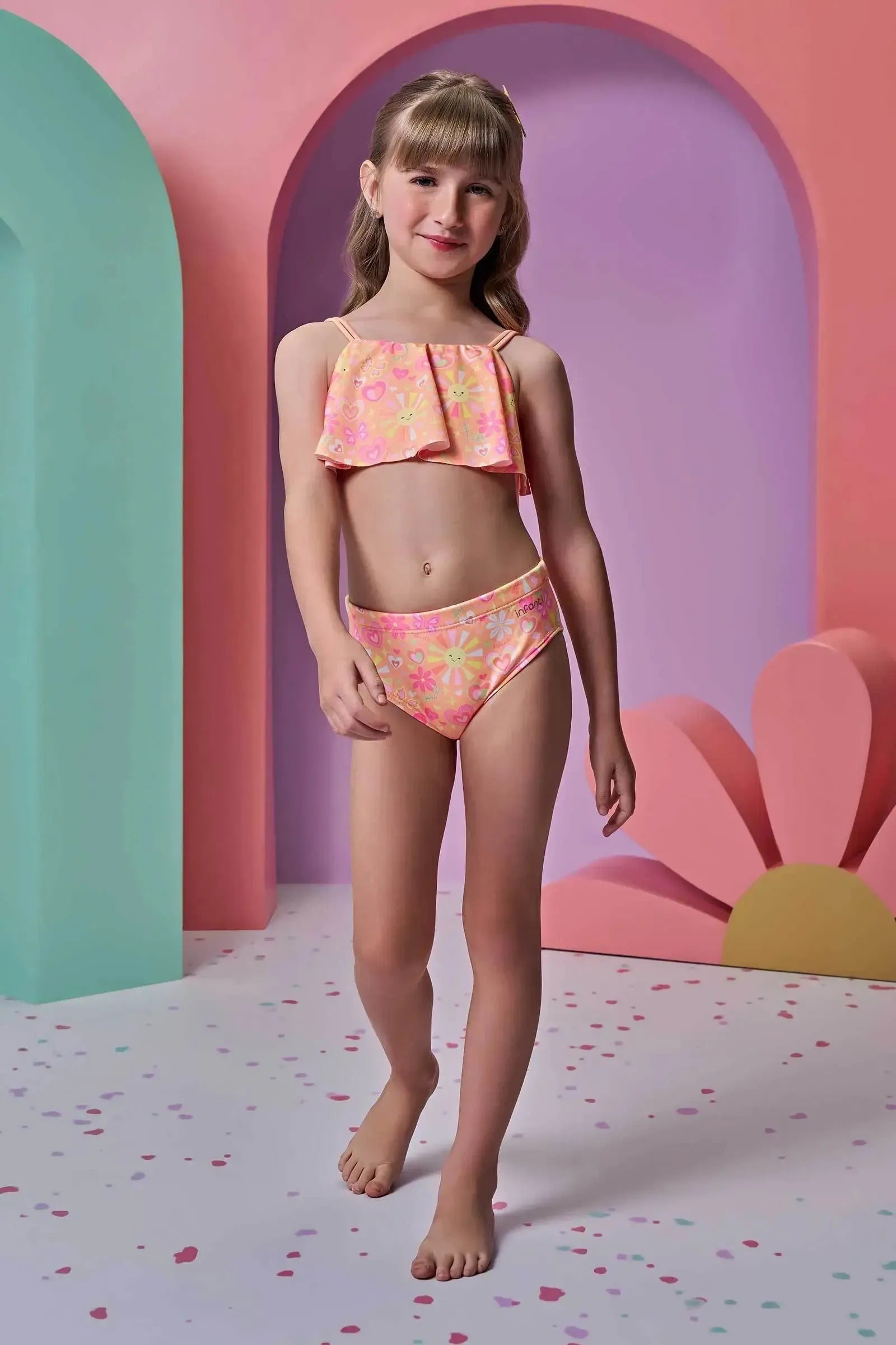 Biquíni em Malha UV Dry com Proteção UV 50+ 96608 Infanti Infantil Menina