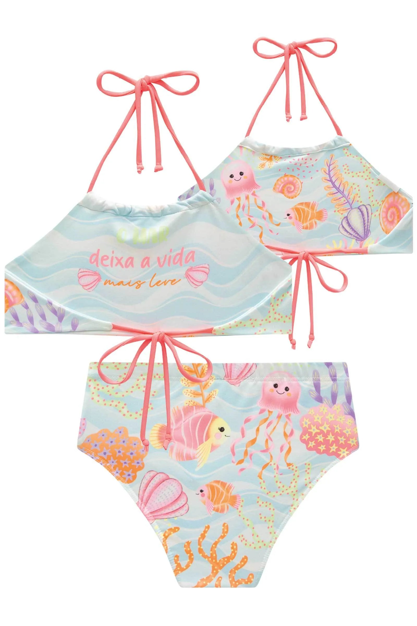 Biquíni Reversível em Malha Uv Dry com Proteção Uv 50+ 84535 Infanti Infantil Menina