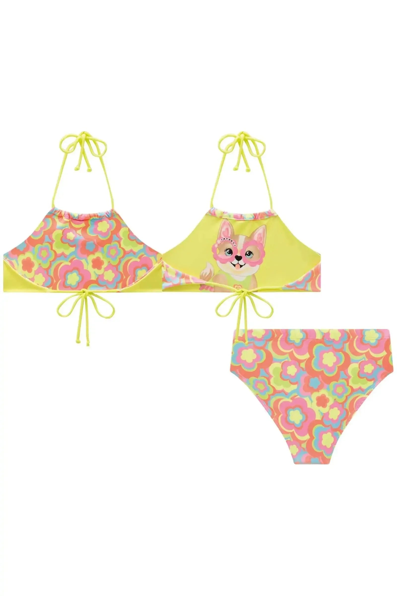 Biquíni Reversível em Malha UV Dry com Proteção UV 50+ 87813 Infanti Infantil Menina