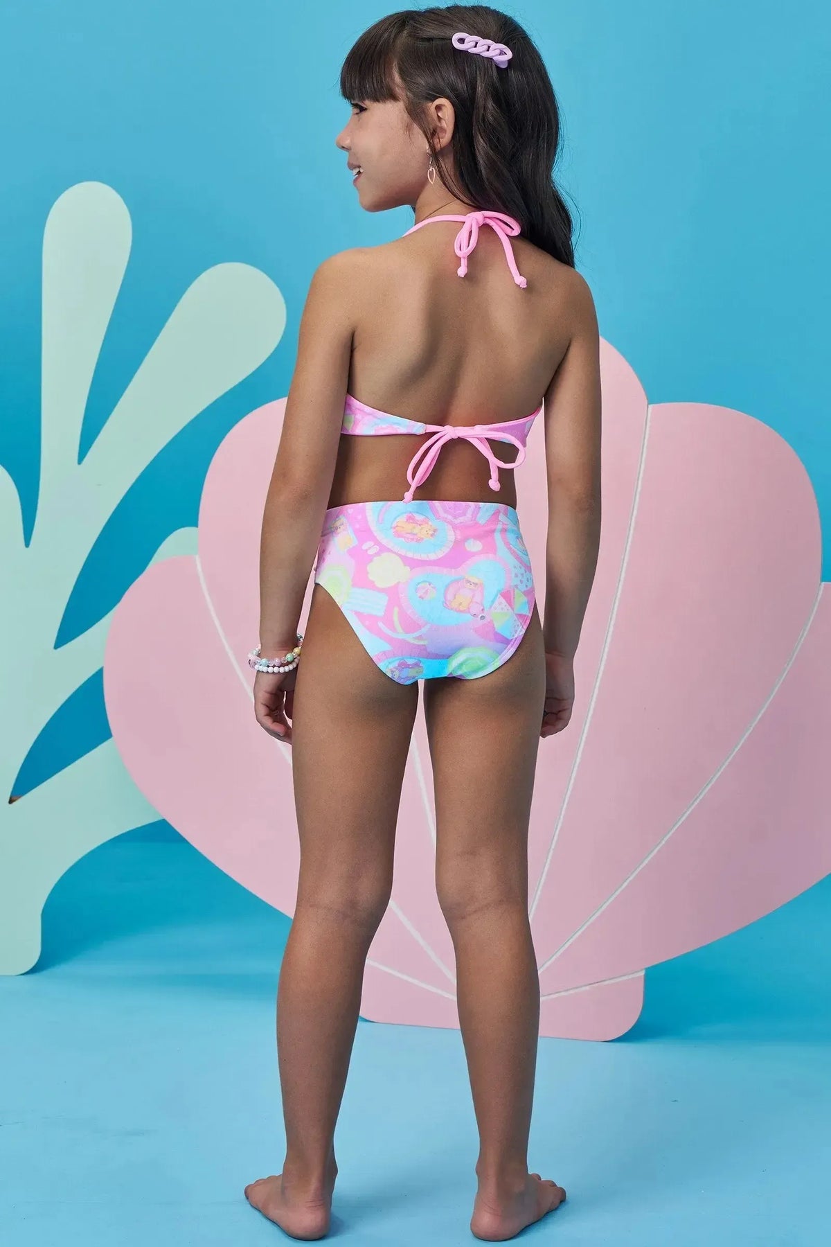 Biquíni Reversível em Malha UV Dry com Proteção UV 50+ 98406 Infanti Infantil Menina