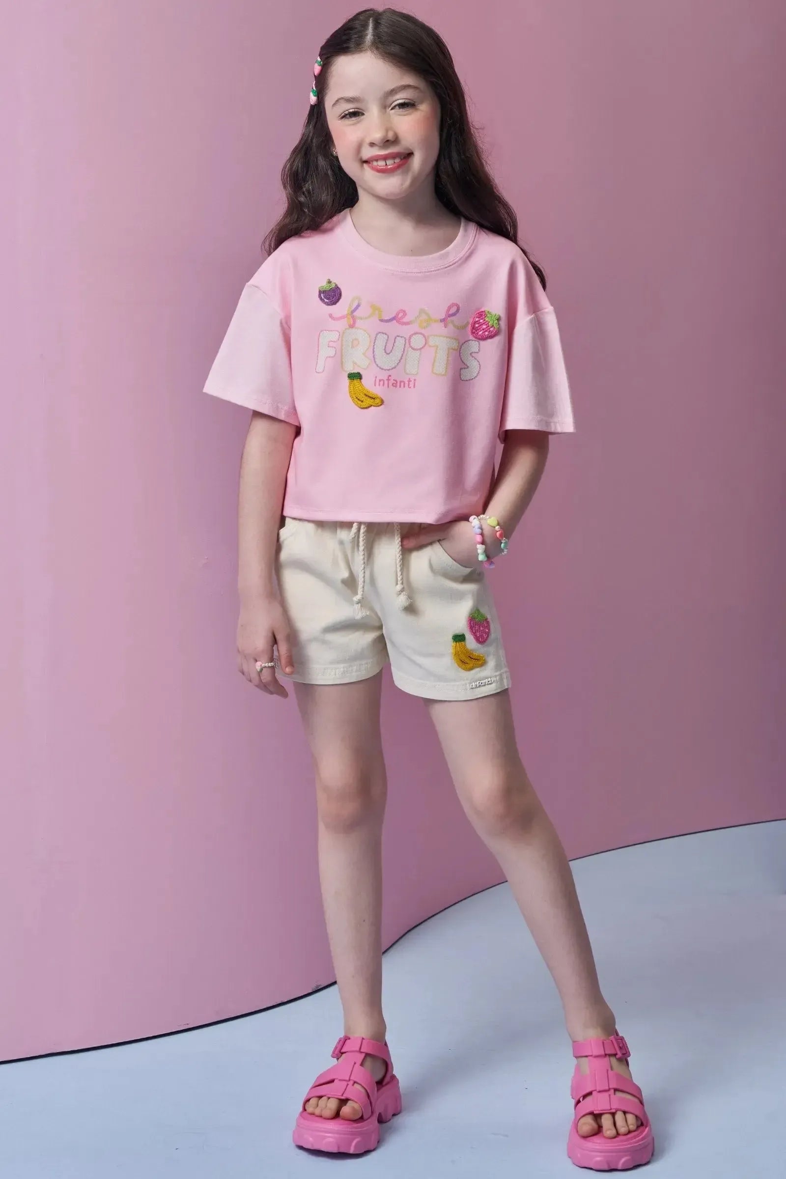 Blusa em Meia Malha 94597 Infanti Infantil Menina