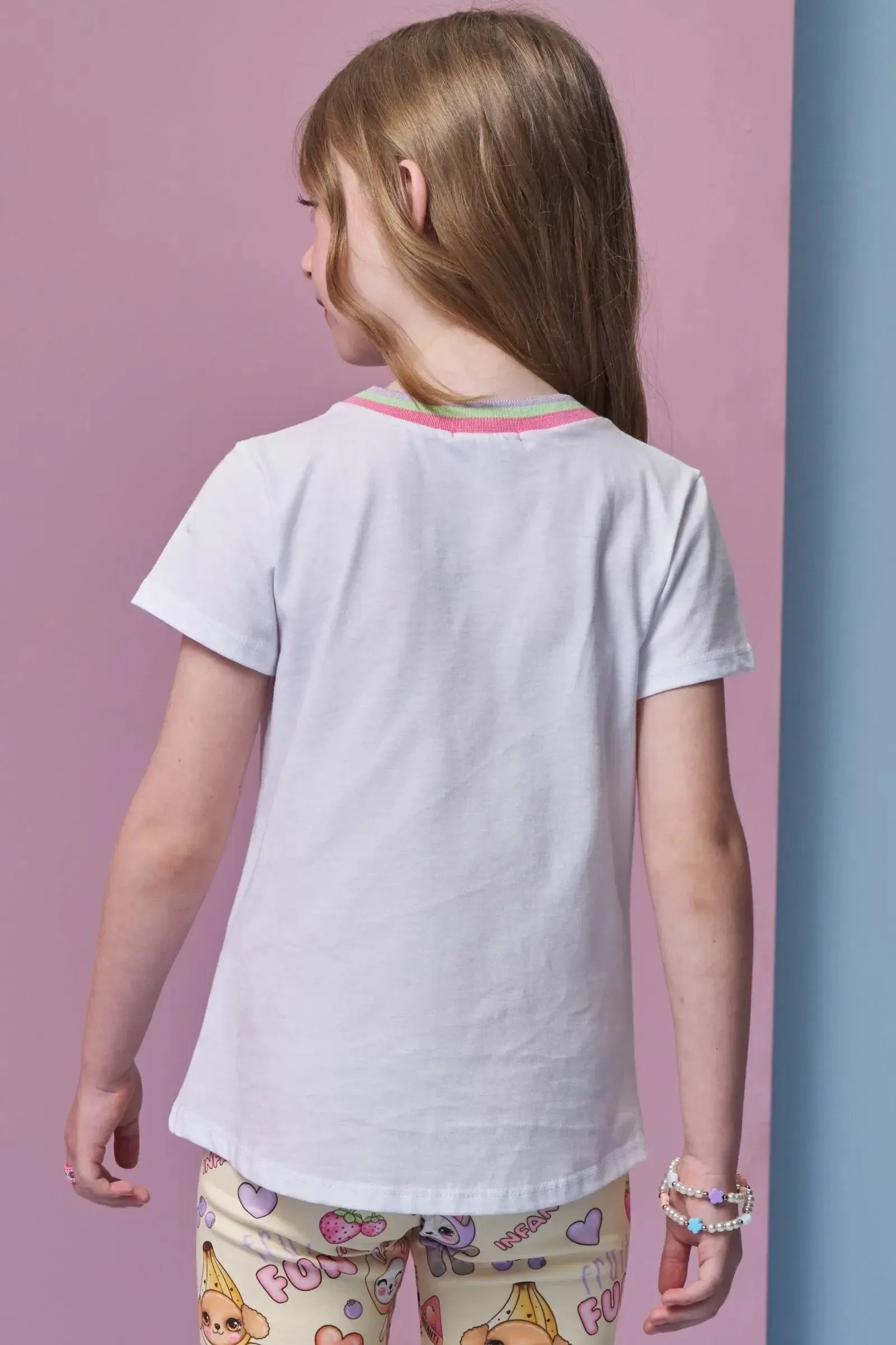 Blusa Alongada em Meia Malha 94916 Infanti Infantil Menina