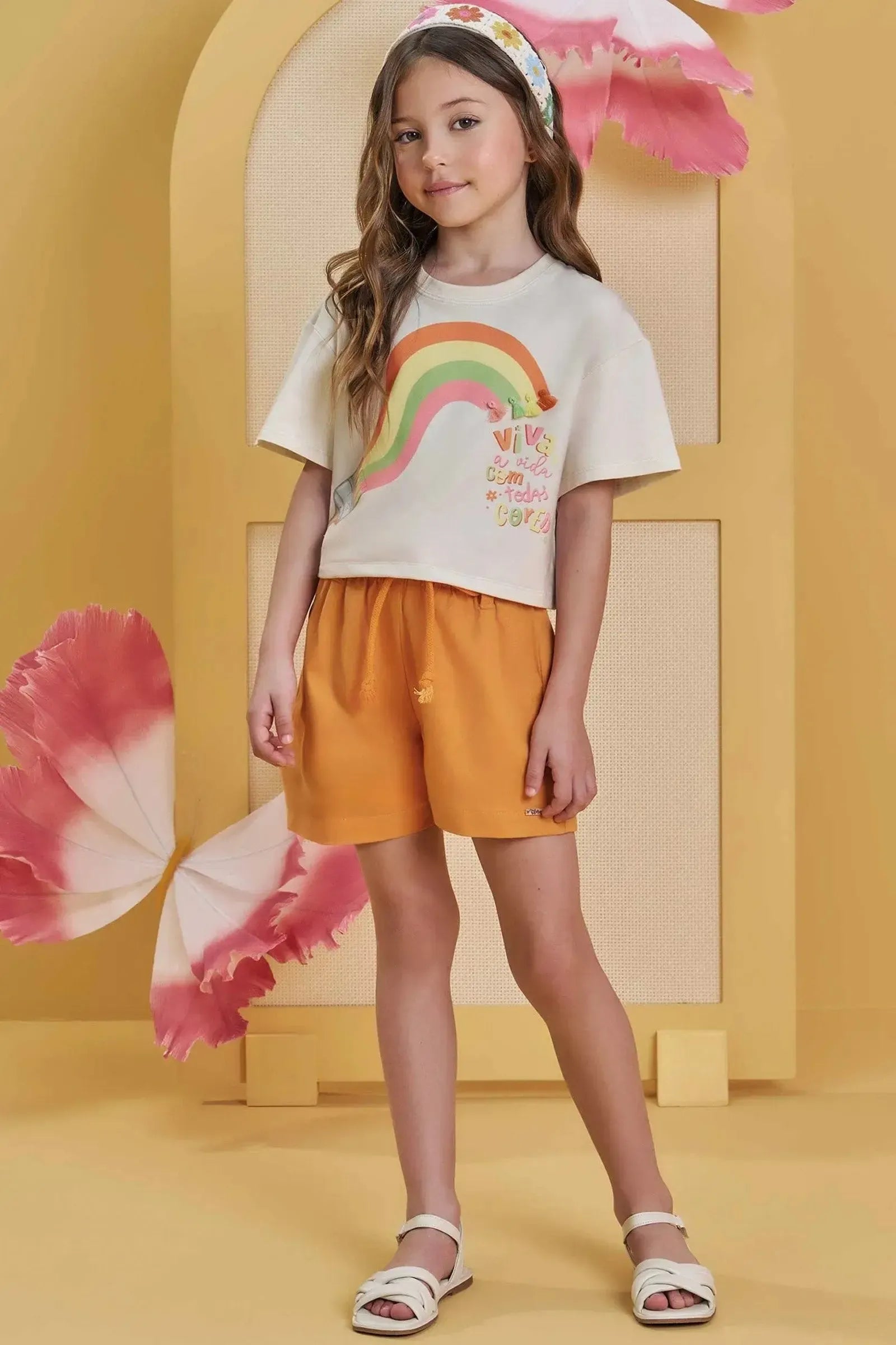 Blusa Boxy Over em Meia Malha 85166 Infanti Infantil Menina