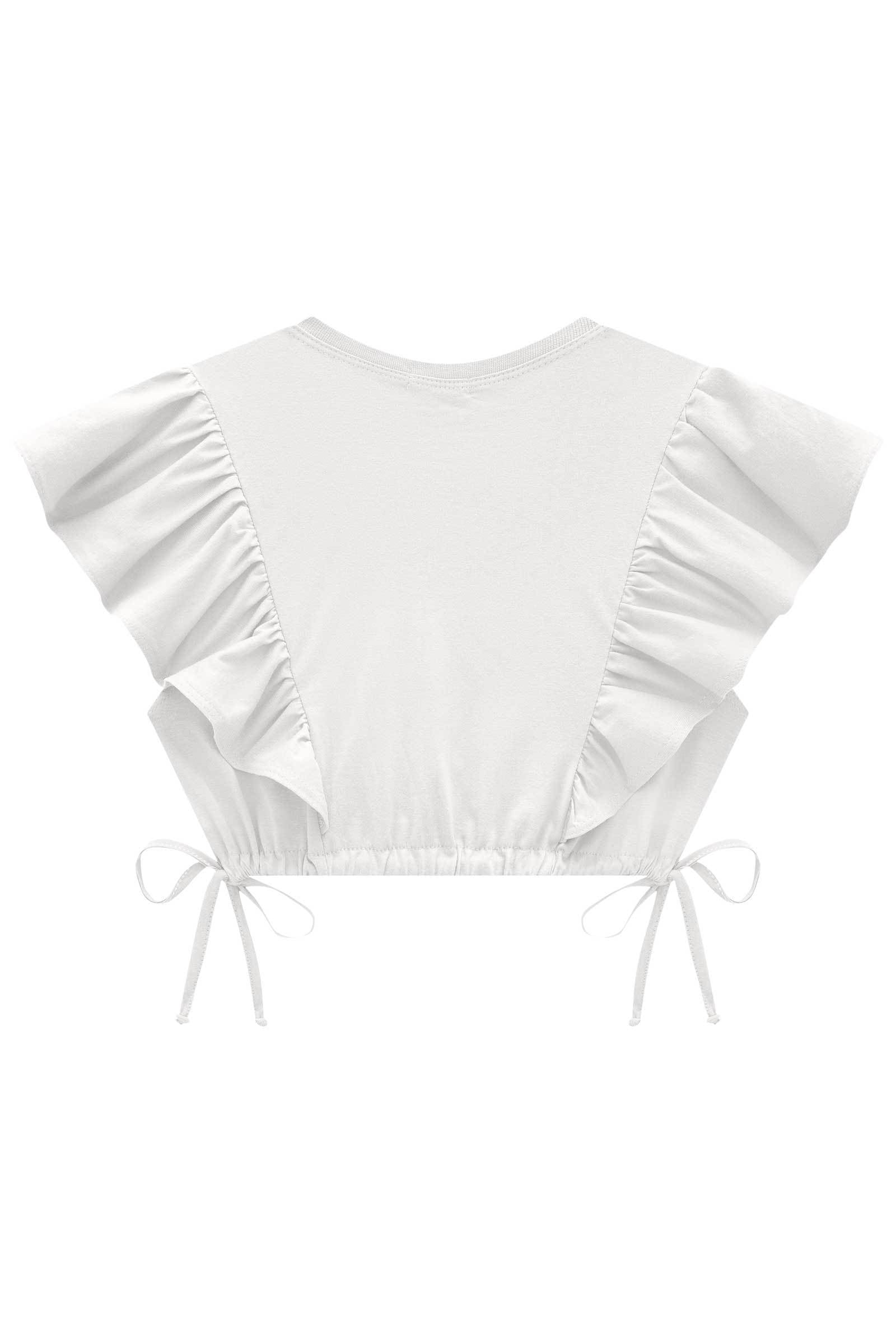 Blusa Cropped Over em Meia Malha 75681 Infanti